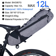 Load image into Gallery viewer, NEWBOLER Waterproof 13L Saddle Bag Seat Pack - Bikessentials
