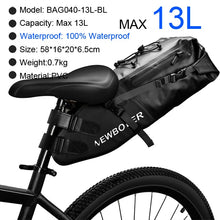 Load image into Gallery viewer, NEWBOLER Waterproof 13L Saddle Bag Seat Pack - Bikessentials
