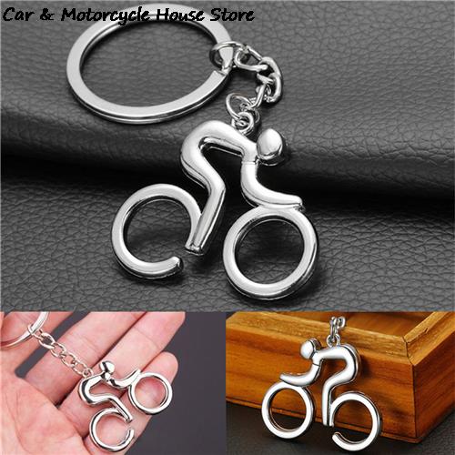 1Pcs Bike Shaped Bicycle Keychain Metal Key Chain Keyring Gifts